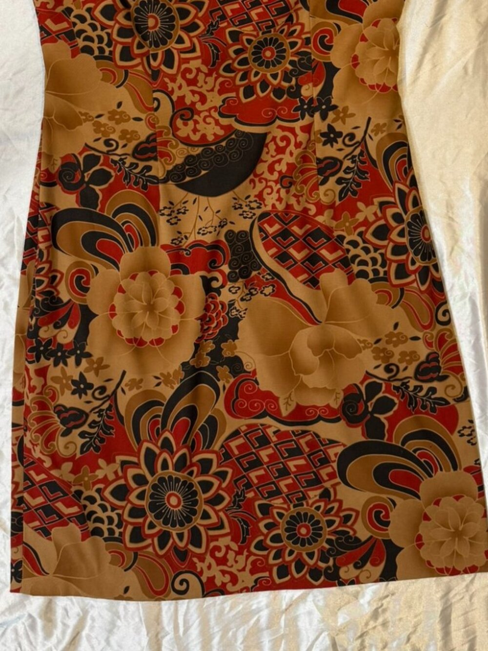 Jessica Howard Vintage Asian Cheongsam Qipao Shift Dress - Picture 6 of 7